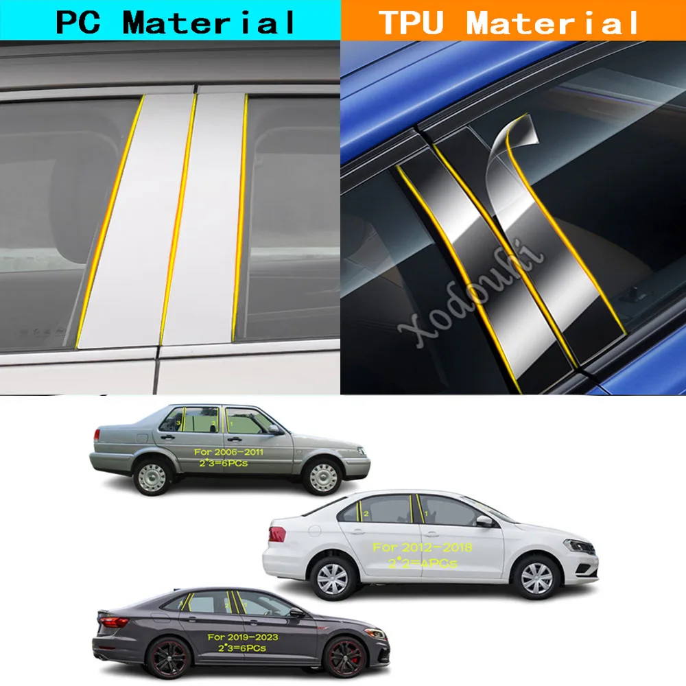 Car TPU/Glossy Mirror Pillar Post Cover Door Trim Window Sticker 4pcs For Volkswagen VW Santana Jetta 2006 2007 2008 2009-2023
Car TPU/Glossy Mirror Pillar Post Cover Door Trim Window Sticker 4pcs For Volkswagen VW Santana Jetta 2006 2007 2008 2009-2023