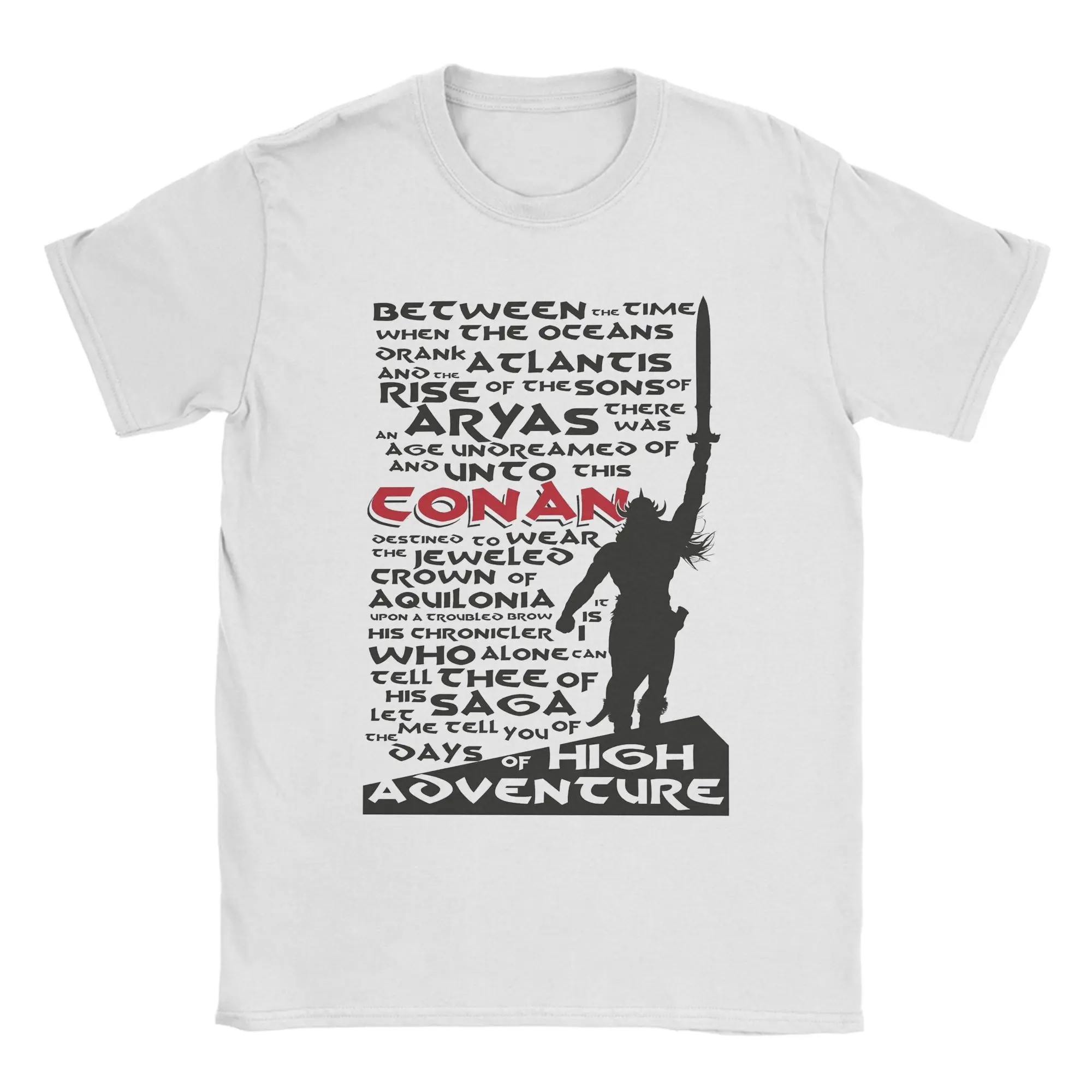 Days of High Adventure Conan T Shirt Mens Y2K Funny Cotton T Shirts Summer Round Neck Novelty Tees Design Oversized Tops
Days of High Adventure Conan T Shirt Mens Y2K Funny Cotton T Shirts Summer Round Neck Novelty Tees Design Oversized Tops