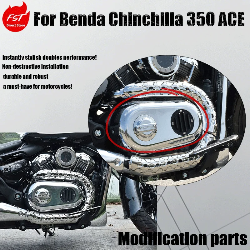 Thickened Electroplated Clutch Cover Heat Shield for Automatic BENDA Chinchilla 350 ACE Motorcycle Modification
Thickened Electroplated Clutch Cover Heat Shield for Automatic BENDA Chinchilla 350 ACE Motorcycle Modification