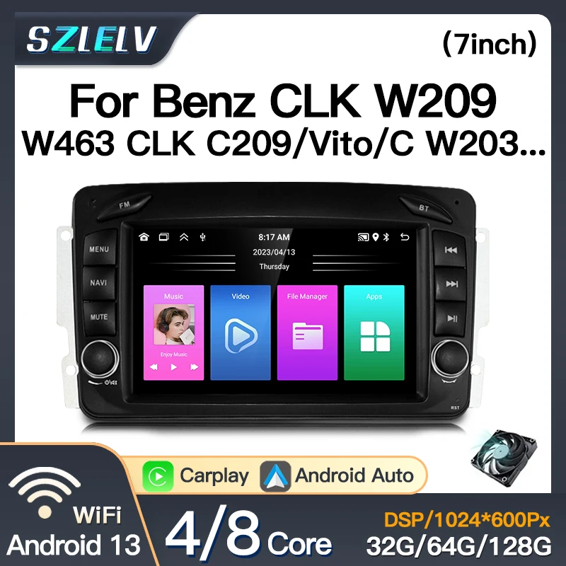 Android Auto GPS For Mercedes Benz W203 Vito W639 Vaneo CLK W209 W210 Wireless Carplay Navigation Car Multimedia Player BT Wifi
Android Auto GPS For Mercedes Benz W203 Vito W639 Vaneo CLK W209 W210 Wireless Carplay Navigation Car Multimedia Player BT Wifi