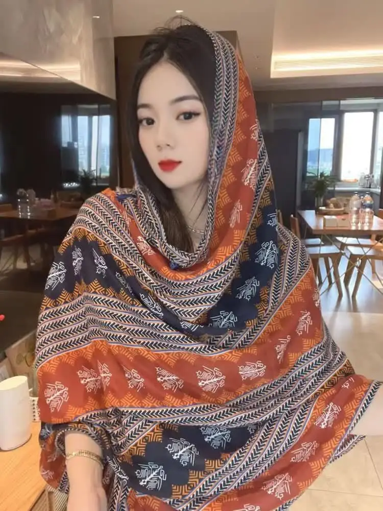 2025 Summer Sun Cape - Ethnic Print Long Scarf, Women's Breathable Beach Photography Shawl
2025 Summer Sun Cape - Ethnic Print Long Scarf, Women's Breathable Beach Photography Shawl