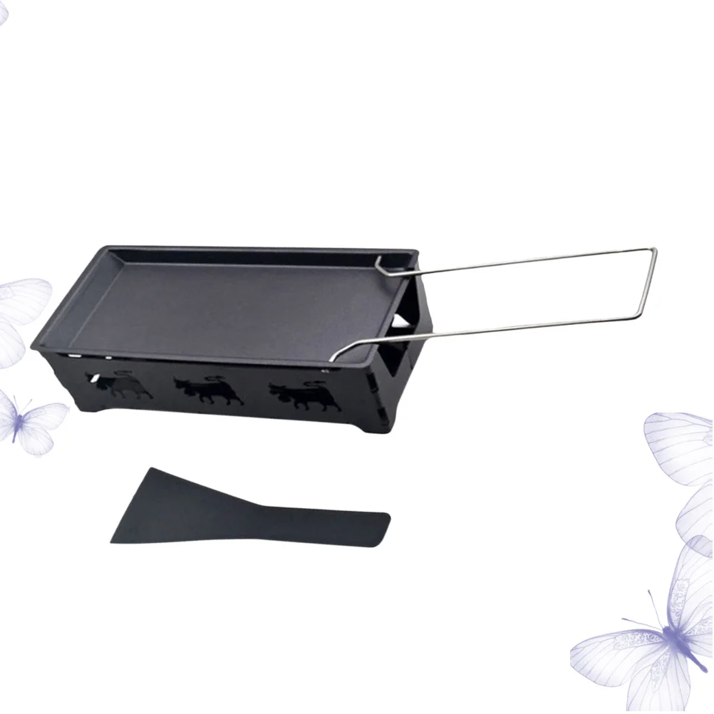 1Set Portable Cheese Grill Mini Non-Stick Black Bakeware Steel Handle Camping Cookware Baking Tray Stove Spatula for Outdoor
1Set Portable Cheese Grill Mini Non-Stick Black Bakeware Steel Handle Camping Cookware Baking Tray Stove Spatula for Outdoor