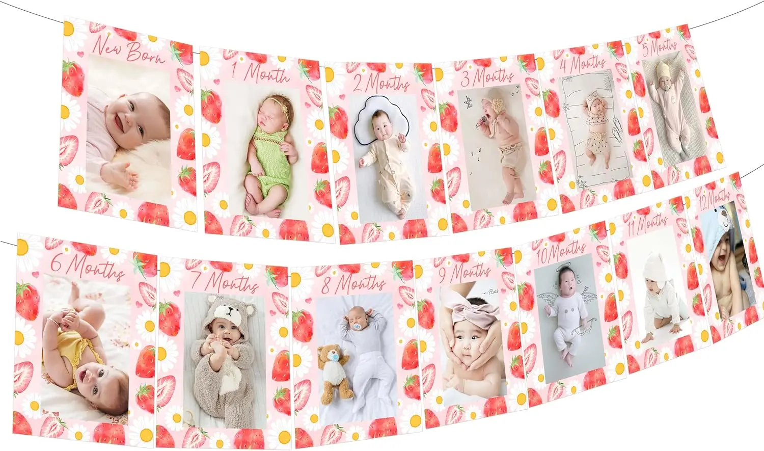 Strawberry Daisy Photo Banner First Birthday Party Decor Monthly Photo Banner for Strawberry Daisy Theme Birthday
Strawberry Daisy Photo Banner First Birthday Party Decor Monthly Photo Banner for Strawberry Daisy Theme Birthday