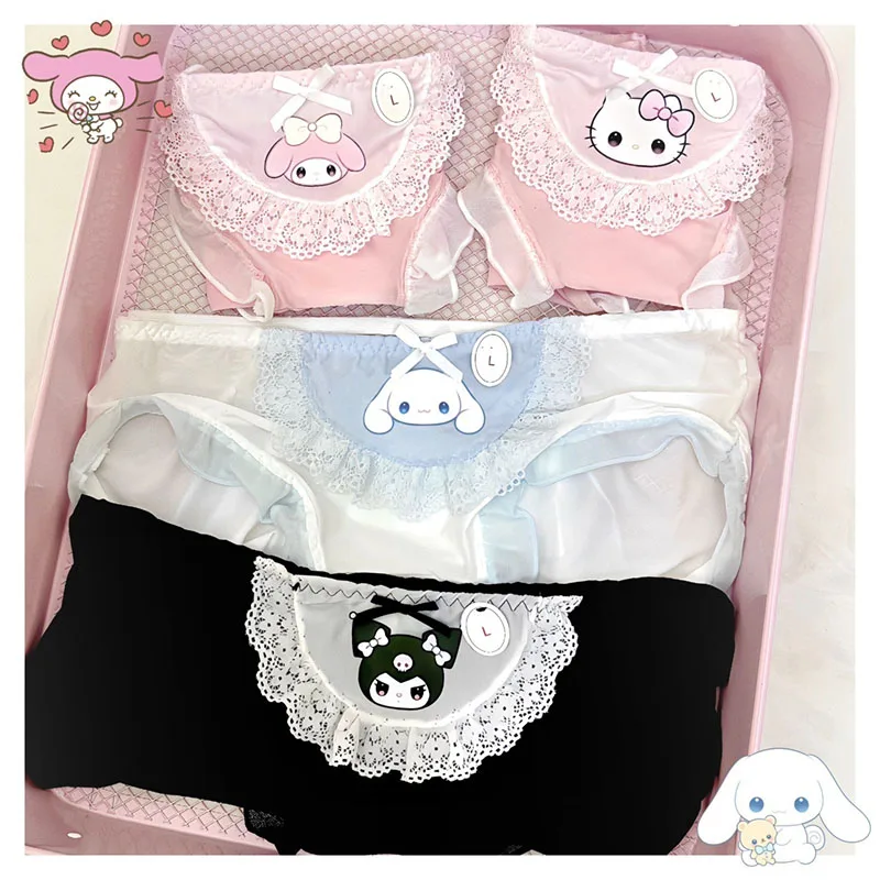 4pcs HelloKitty Women Underwear New Sanrio Sweet Cute Printed Briefs Y2k Cosplay Casual Sexy Pink Panties Gift
4pcs HelloKitty Women Underwear New Sanrio Sweet Cute Printed Briefs Y2k Cosplay Casual Sexy Pink Panties Gift