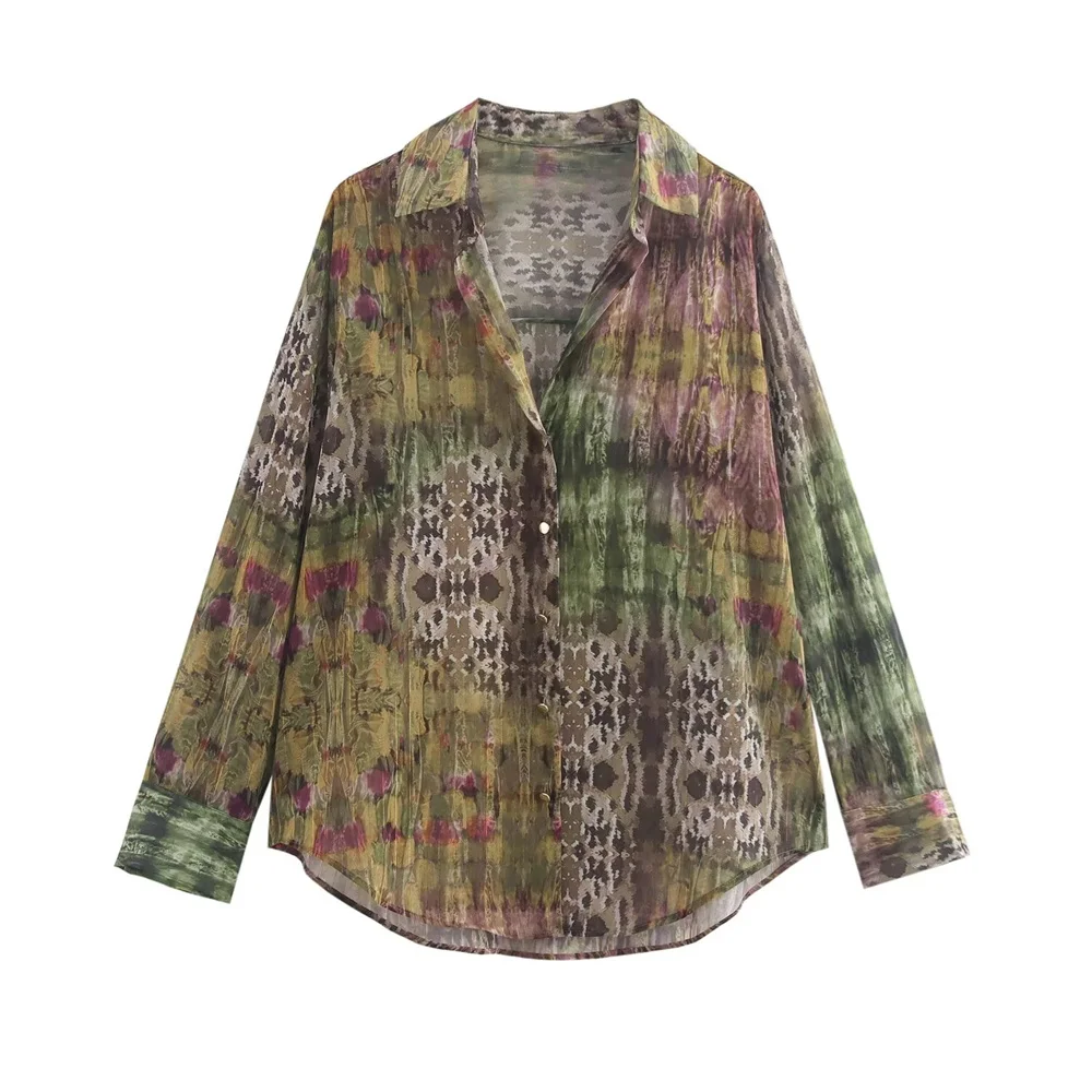 UNIZERA 2024 Autumn/Winter New Product Women's Fashion Retro Metallic Line Buckle Printed Long Sleeve Flip Collar Casual Shirt
UNIZERA 2024 Autumn/Winter New Product Women's Fashion Retro Metallic Line Buckle Printed Long Sleeve Flip Collar Casual Shirt