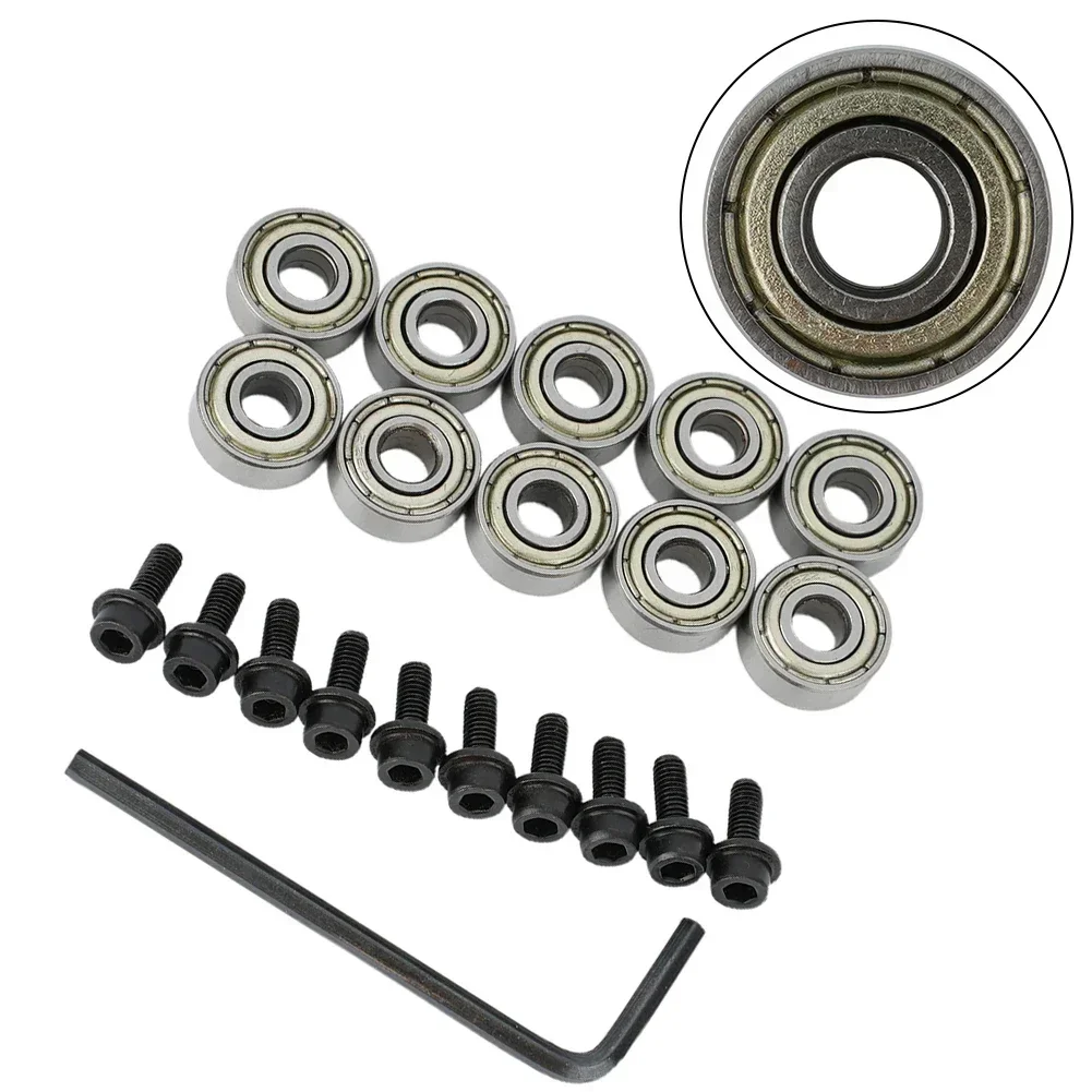 10Pcs Router Bits Top Mounted Ball Bearings Guide For Router Bit Bearing 12.7mm Bearing Repairing Replacement Accessory Kit
10Pcs Router Bits Top Mounted Ball Bearings Guide For Router Bit Bearing 12.7mm Bearing Repairing Replacement Accessory Kit