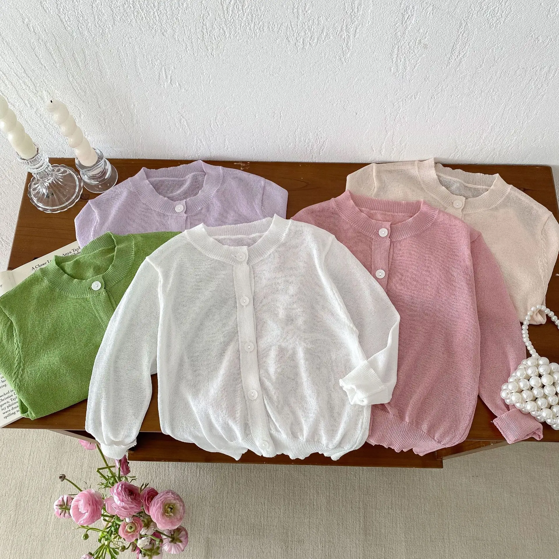 Children Summer Sunscreen Clothing 2024 New Long Sleeve Cotton Baby Girl Sweet Princess Knitwear Thin Coat Kids Casual Cardigan
Children Summer Sunscreen Clothing 2024 New Long Sleeve Cotton Baby Girl Sweet Princess Knitwear Thin Coat Kids Casual Cardigan