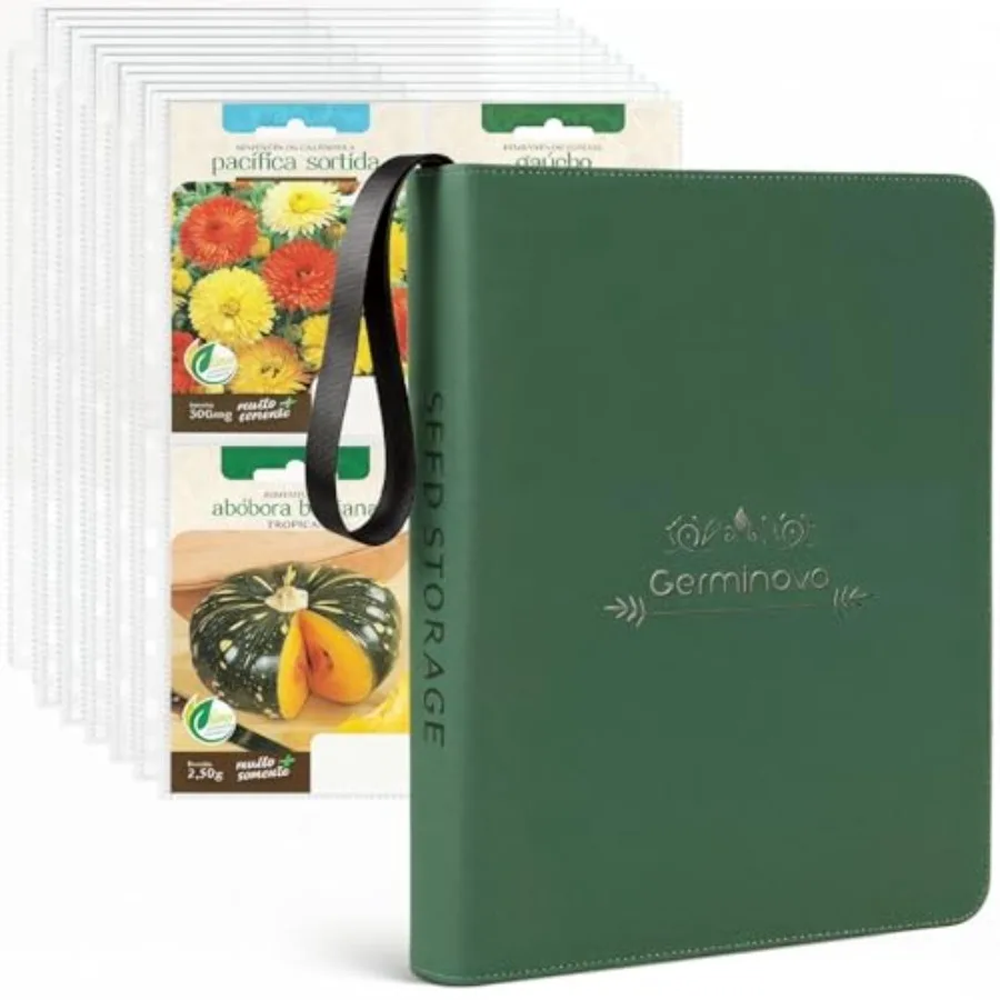 Zippered Seed Storage Organizer Binder with Handle, Waterproof and Insect-Proof Gardening Seed Book, 4 * 6 Inch Pocket Fits Mos
Zippered Seed Storage Organizer Binder with Handle, Waterproof and Insect-Proof Gardening Seed Book, 4 * 6 Inch Pocket Fits Mos