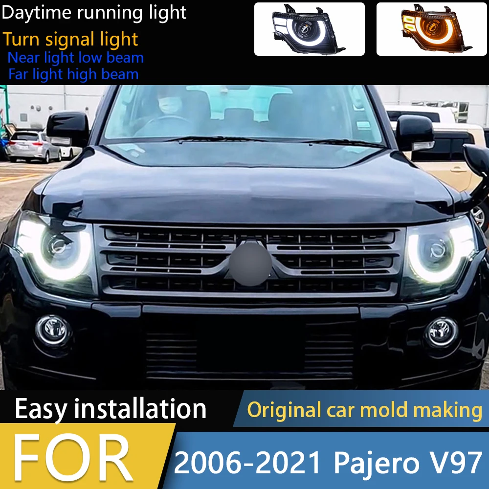 Car Styling for Pajero V97 Headlights 2006-2021 V93 LED Headlight Montero V87 V95 Dynamic Signal Animation DRL Accessories
Car Styling for Pajero V97 Headlights 2006-2021 V93 LED Headlight Montero V87 V95 Dynamic Signal Animation DRL Accessories