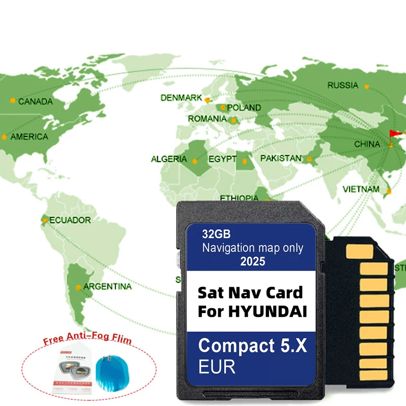 Компактные 5,X GPS-карты Sat Nav, 32 ГБ, Европа, Великобритания, SD-карта, версия 2025 для Hyundai i10/i20/i30/i40/Kona/Santa/Tucson Navigation GEN5
Компактные 5,X GPS-карты Sat Nav, 32 ГБ, Европа, Великобритания, SD-карта, версия 2025 для Hyundai i10/i20/i30/i40/Kona/Santa/Tucson Navigation GEN5