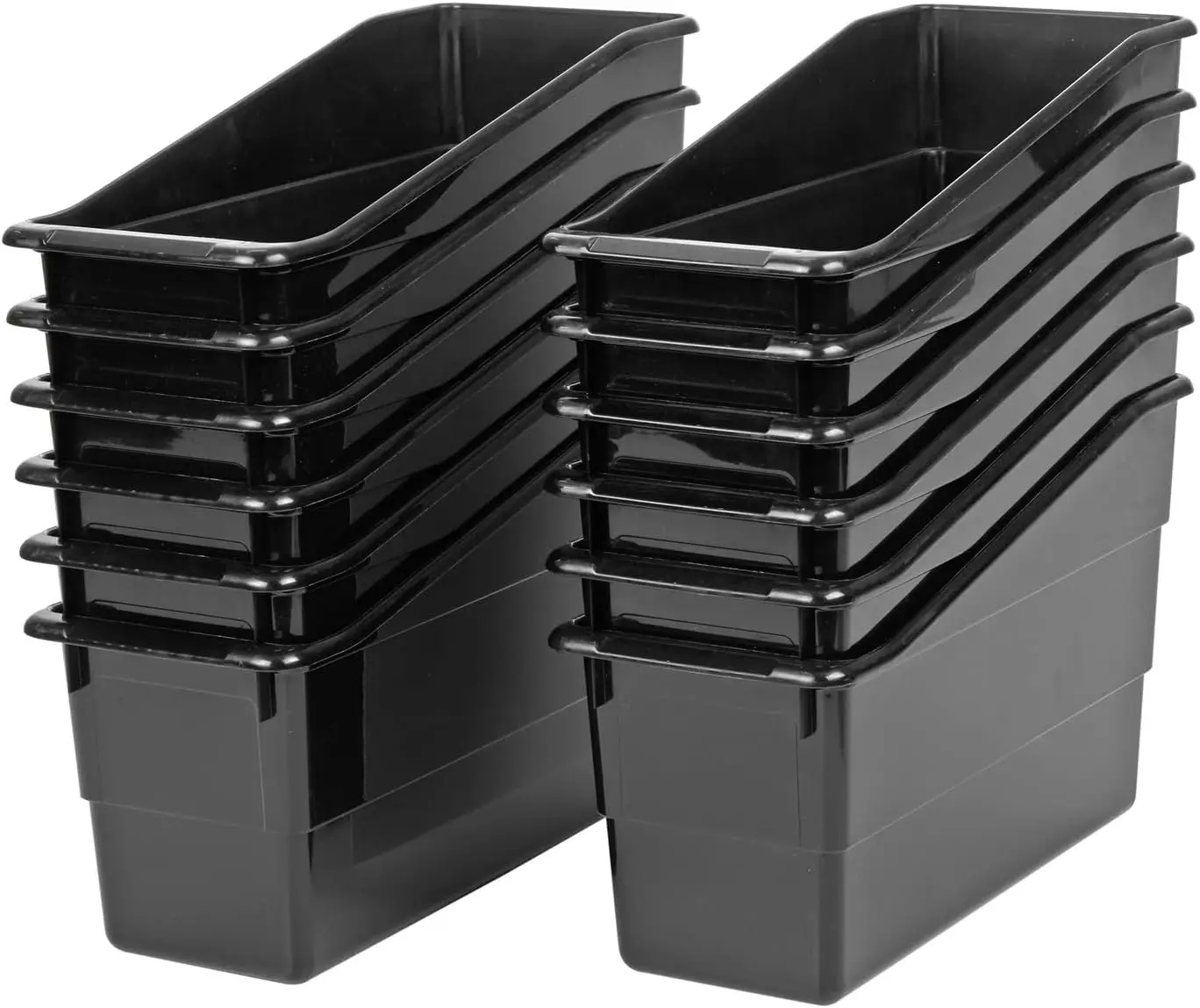 Durable Plastic Book and Binder Holders, 12-Pack for Classroom Office Home Storage
Durable Plastic Book and Binder Holders, 12-Pack for Classroom Office Home Storage