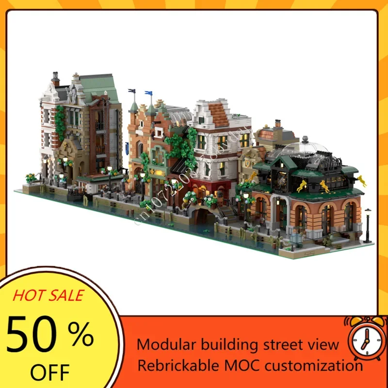 Canal Modular Collection Modular MOC Creative street view Model Building Blocks Architecture DIY Education Assembly Model Gifts
Canal Modular Collection Modular MOC Creative street view Model Building Blocks Architecture DIY Education Assembly Model Gifts