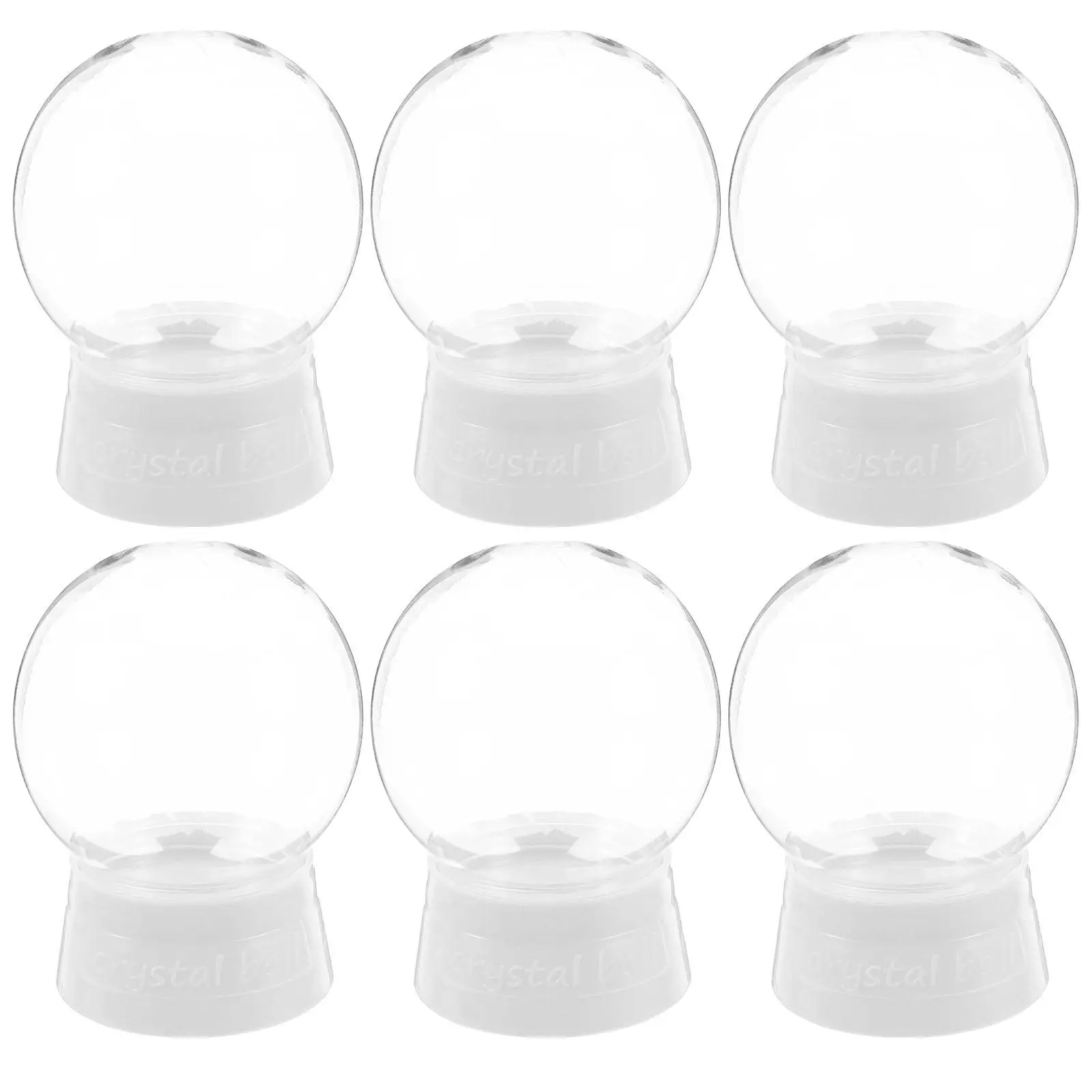 6 Pcs Crystal Ball Accessories Plastic Globes for Crafts Empty DIY Christmas Spherical
6 Pcs Crystal Ball Accessories Plastic Globes for Crafts Empty DIY Christmas Spherical