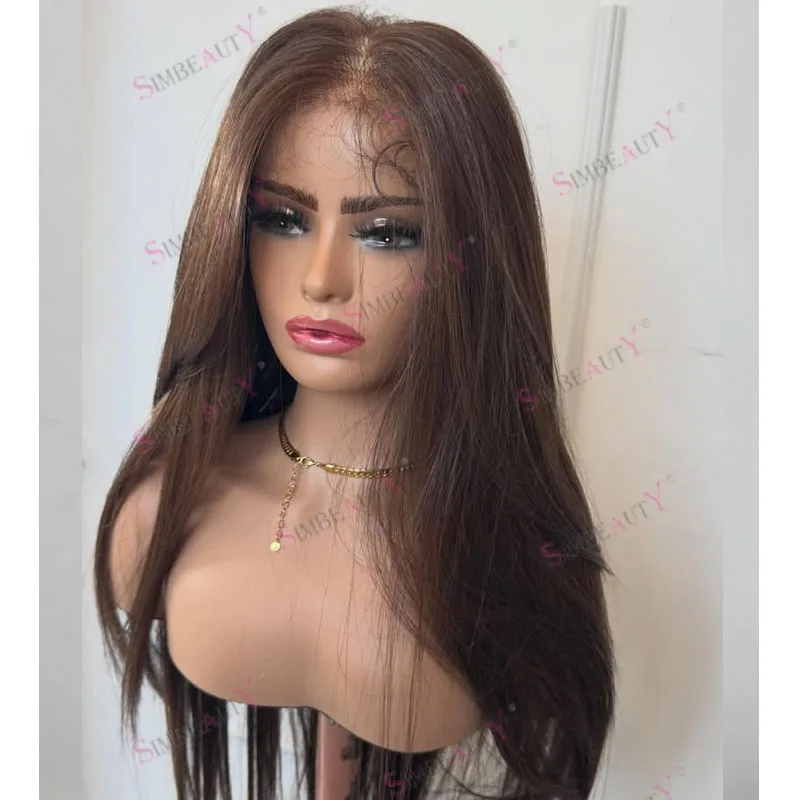 Long Chestnut Brown Silky Straight Afro Black Women Easy Wear Glueless 100% Indian Human Hair 5x5 HD Lace Wigs Natural Hairline
Long Chestnut Brown Silky Straight Afro Black Women Easy Wear Glueless 100% Indian Human Hair 5x5 HD Lace Wigs Natural Hairline