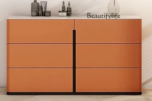 Italian minimalist dining side cabinet living room against the wall bedroom storage light luxury rock slab designer style
Italian minimalist dining side cabinet living room against the wall bedroom storage light luxury rock slab designer style