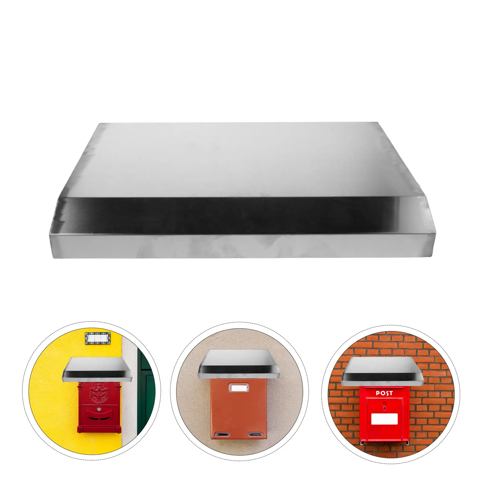 Stainless Steel Mailbox Rain Shield Plate Wall Mounted Outdoor Weatherproof Cover For Garden Equipment Protector Rain Barrier
Stainless Steel Mailbox Rain Shield Plate Wall Mounted Outdoor Weatherproof Cover For Garden Equipment Protector Rain Barrier