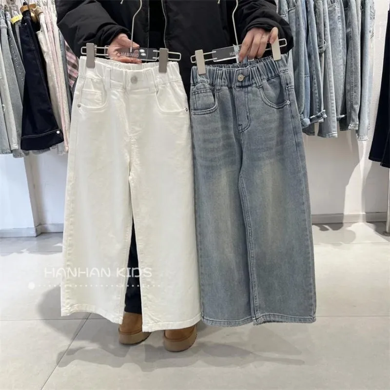 Girls Spring Autumn Jeans 2026 New Straight Leg Pants Kids Casual Wide Leg Trousers Children Denim Pants
Girls Spring Autumn Jeans 2026 New Straight Leg Pants Kids Casual Wide Leg Trousers Children Denim Pants