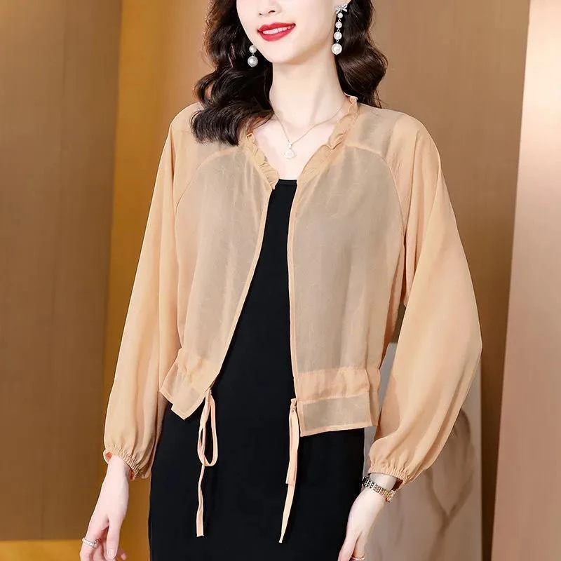 Spring Summer New Fashionable Women's Air Conditioning Sweater Lightweight Breathable Outerwear Sun Protection Cardigan
Spring Summer New Fashionable Women's Air Conditioning Sweater Lightweight Breathable Outerwear Sun Protection Cardigan