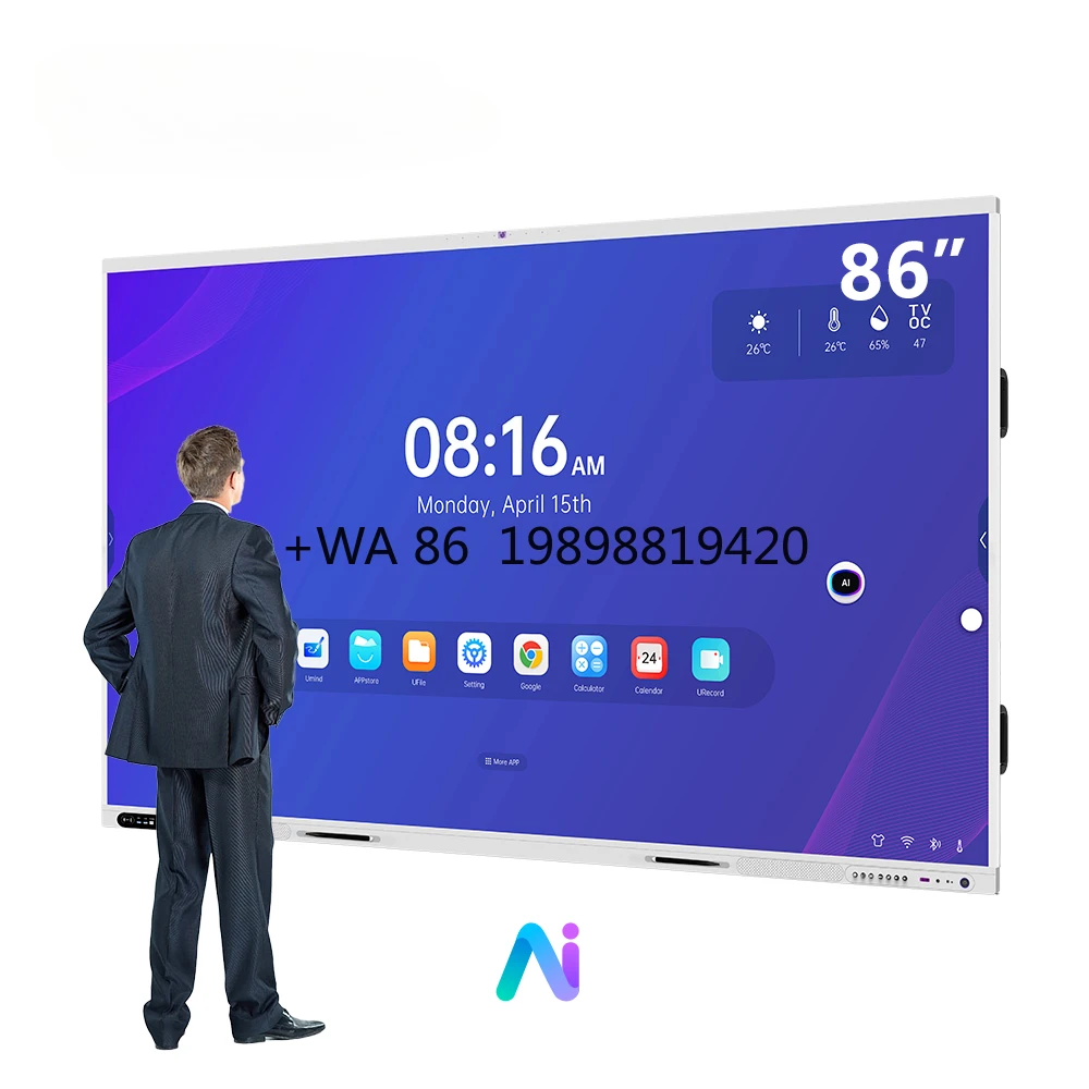 Riotouch 86 Inch Ai Function Interactive Board Education Training Office Mobile Interactive Whiteboard Smart Board
Riotouch 86 Inch Ai Function Interactive Board Education Training Office Mobile Interactive Whiteboard Smart Board