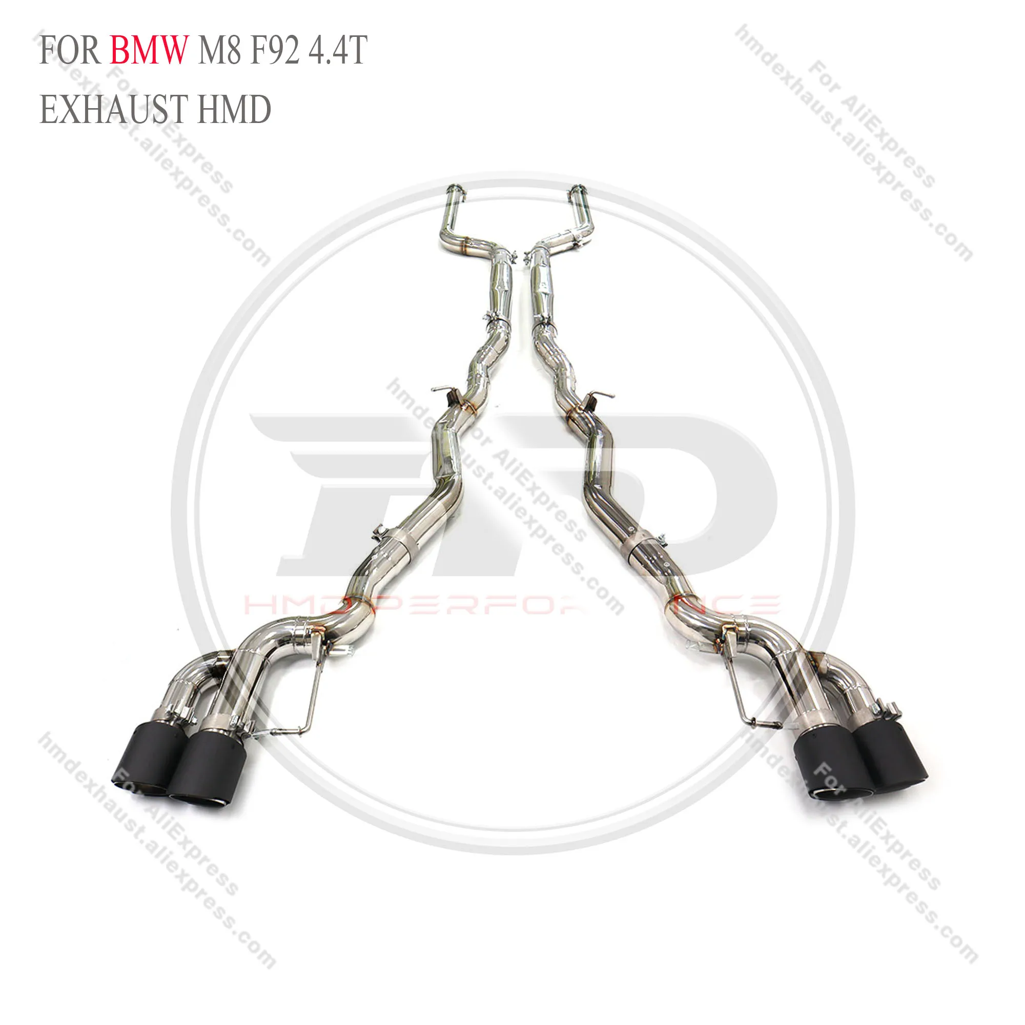 Stainless stee catback for BMW M8 F92 4.4T without valve HMD Exhaust System Performance Quality certification
Stainless stee catback for BMW M8 F92 4.4T without valve HMD Exhaust System Performance Quality certification