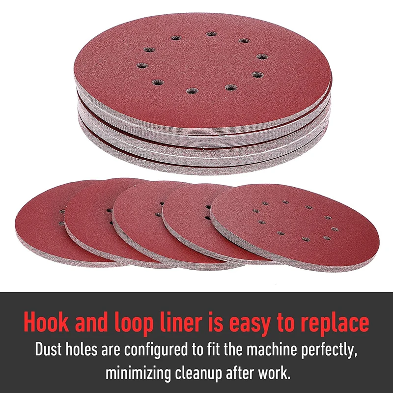 10 Pcs 9inch 10 Hole 225mm Sanding Discs Woodworking Metal Grinding Disc Abrasive Polishing Tool 40-2000 Grit Sander Sandpaper
10 Pcs 9inch 10 Hole 225mm Sanding Discs Woodworking Metal Grinding Disc Abrasive Polishing Tool 40-2000 Grit Sander Sandpaper