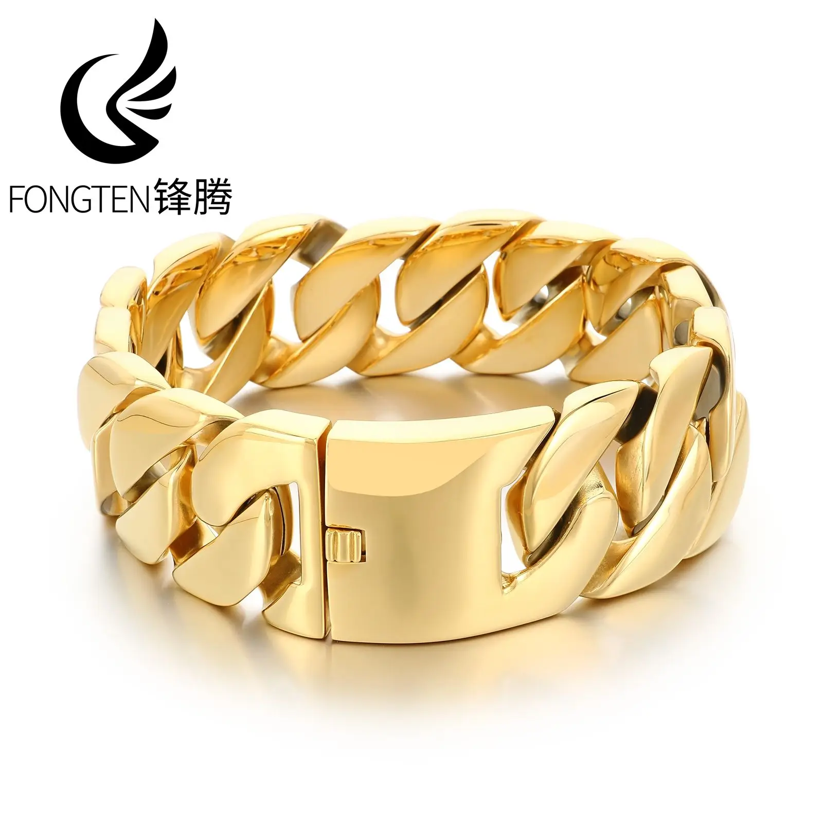 Fongten 43mm Shiny Stainless Steel Men's Necklace Sweet Punk Elegant Choker Exaggerated Size Chunky Jewelry Party Gifts
Fongten 43mm Shiny Stainless Steel Men's Necklace Sweet Punk Elegant Choker Exaggerated Size Chunky Jewelry Party Gifts