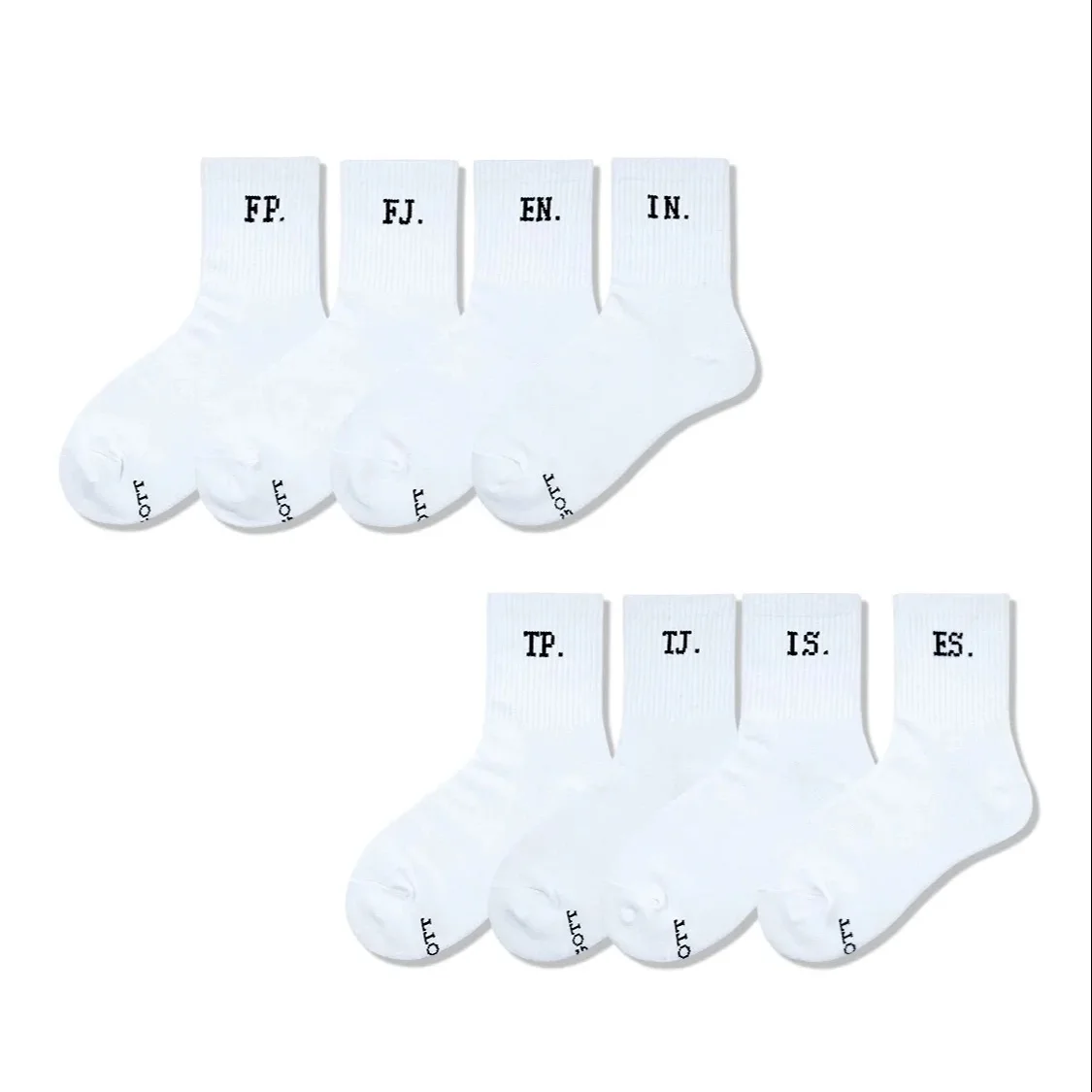 MBTI Type 16 Personality Couple Style Sports White Socks i Casual Simple Cotton Socks e Solid Color Letter Middle Socks
MBTI Type 16 Personality Couple Style Sports White Socks i Casual Simple Cotton Socks e Solid Color Letter Middle Socks