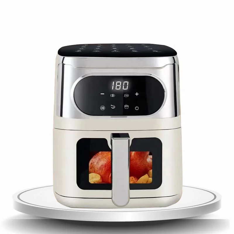 6L 1200W Large Window Air Fryer Oven Intelligent Timing Electric Smart Air Fryer With Touch Screen Control
6L 1200W Large Window Air Fryer Oven Intelligent Timing Electric Smart Air Fryer With Touch Screen Control