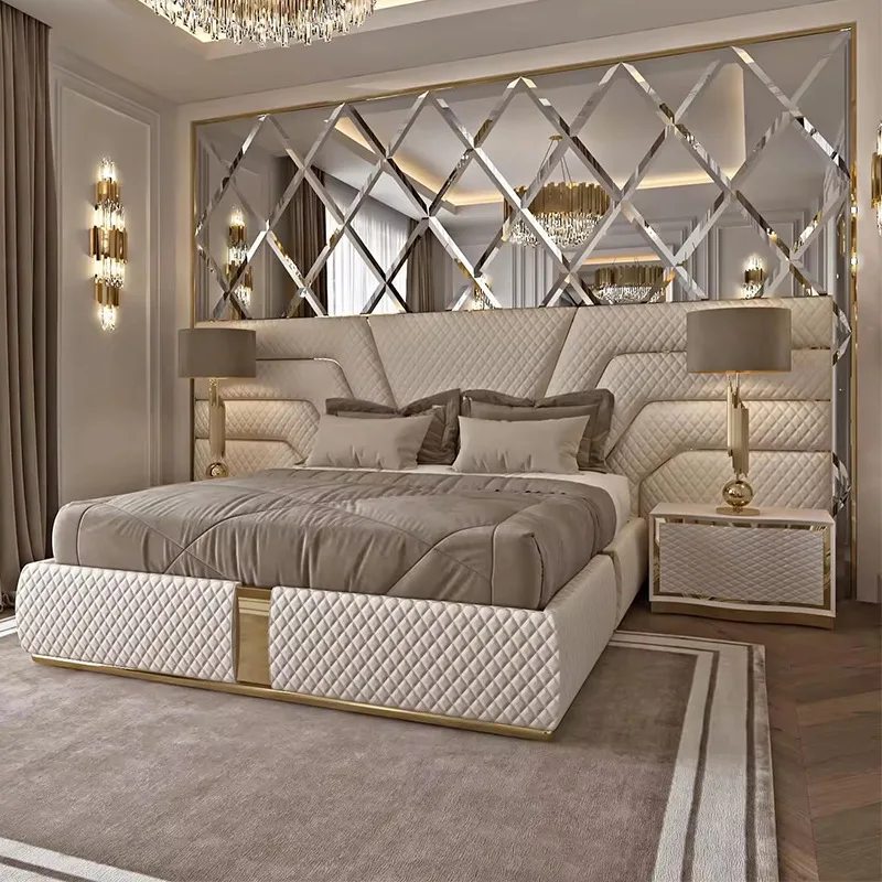 Light Luxury Luxury Modern European King Bed Full Size Bedroom Soft Bed Soft Bag Bed
Light Luxury Luxury Modern European King Bed Full Size Bedroom Soft Bed Soft Bag Bed