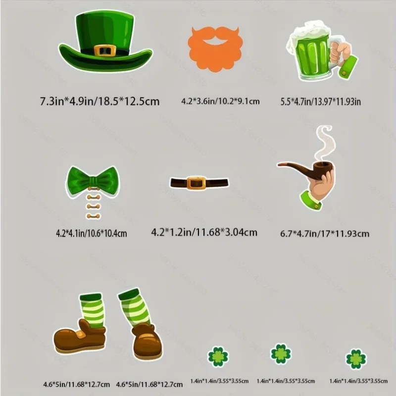 11pcs St. Patrick’s Day Fridge Magnets Set, Shamrock & Rainbow Decor for Refrigerator, Office, Metal Surface, Holiday Decor
11pcs St. Patrick’s Day Fridge Magnets Set, Shamrock & Rainbow Decor for Refrigerator, Office, Metal Surface, Holiday Decor