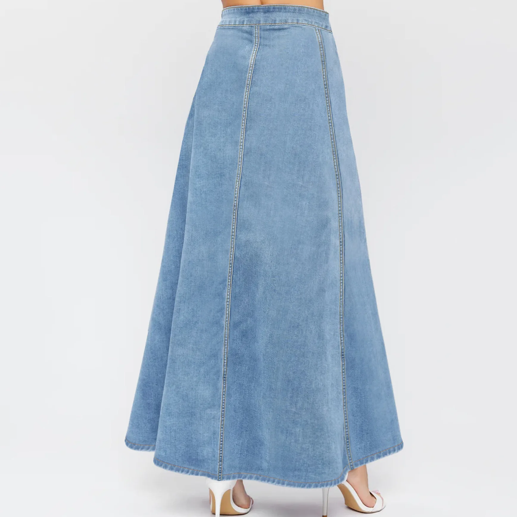 Denim Skirts Women Long Skirt A Line Single Breasted High Waist Jeans Vintage Maxi Simple Casual Elegant Splice Y2k Streetwear
Denim Skirts Women Long Skirt A Line Single Breasted High Waist Jeans Vintage Maxi Simple Casual Elegant Splice Y2k Streetwear