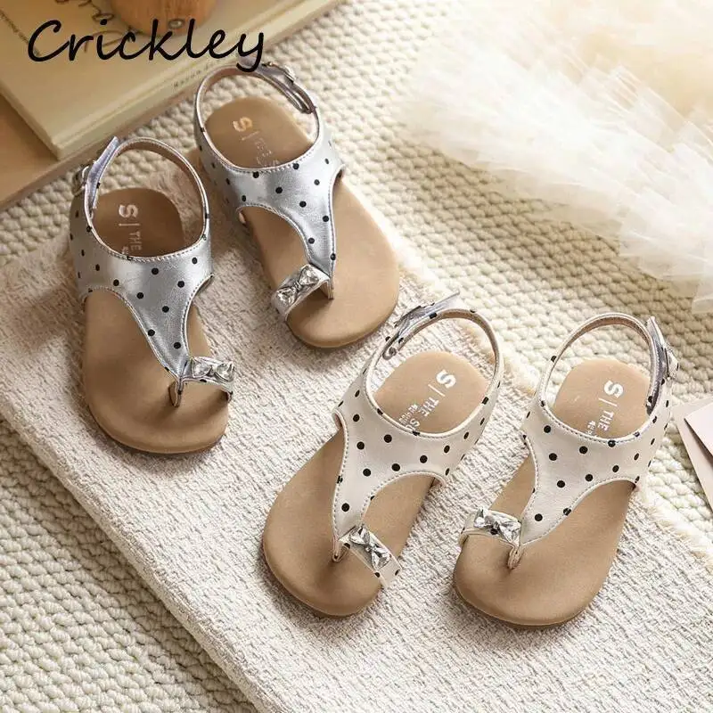 Dot Crystal Bow Girls Summer Sandals Fashion PU Hook Loop Children Gladiator Shoes Anti Slip Flip Flops Kids Outdoor Sandals
Dot Crystal Bow Girls Summer Sandals Fashion PU Hook Loop Children Gladiator Shoes Anti Slip Flip Flops Kids Outdoor Sandals