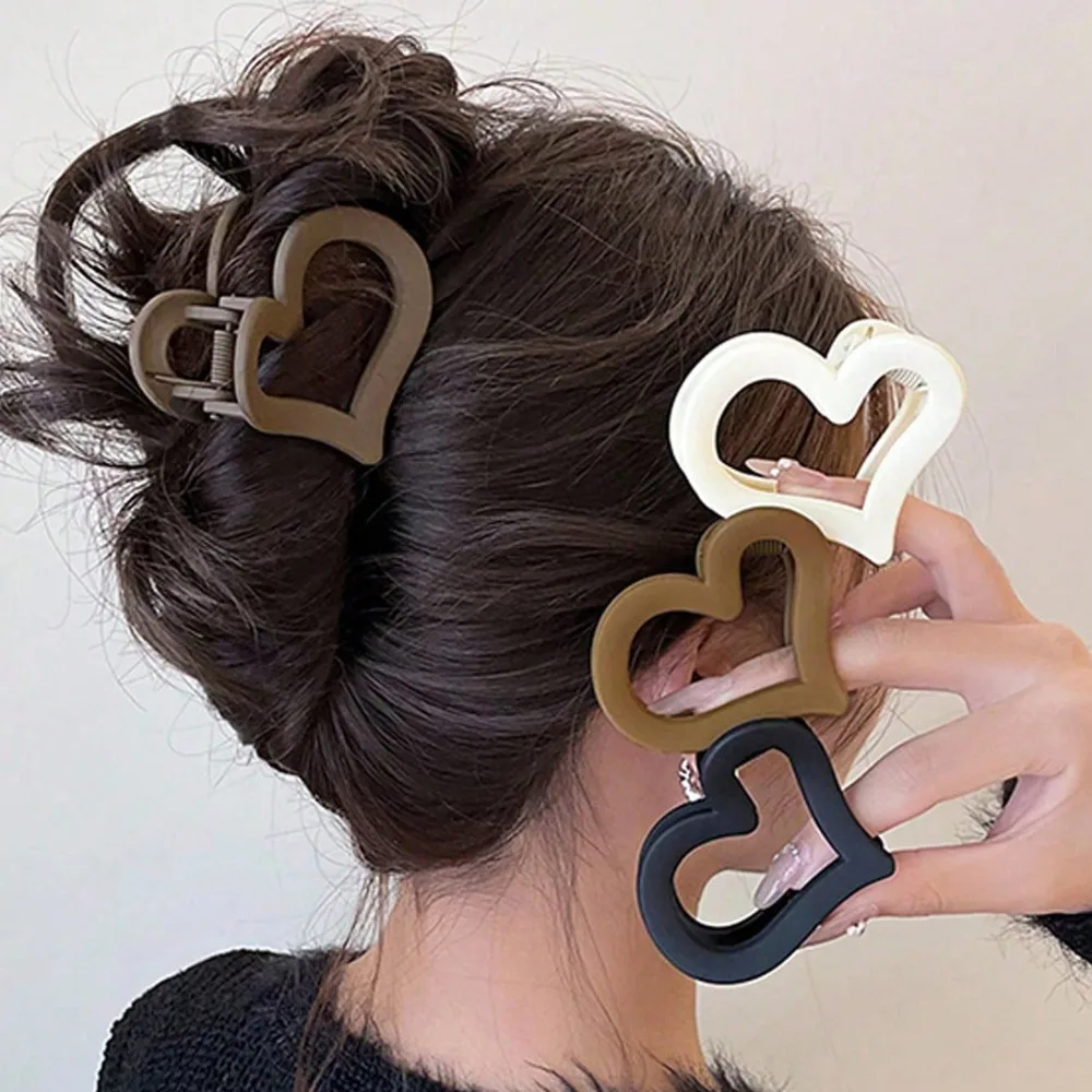 4pcs Ladies' Love Hair Clip Fashionable Multi functional Elegant Minimalist Solid Color Hair Clip Suitable for Daily Wearing
4pcs Ladies' Love Hair Clip Fashionable Multi functional Elegant Minimalist Solid Color Hair Clip Suitable for Daily Wearing