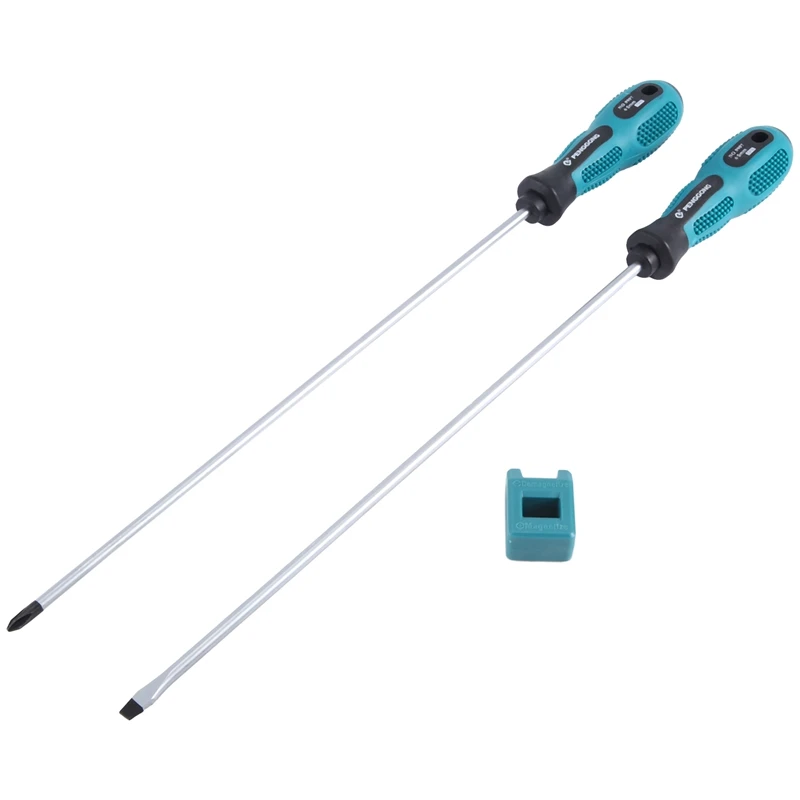PENGGONG 2Pcs 12 Inch Long Slotted And Phillips Screwdriver Set Magnetic Screwdriver With Rubber Handle
PENGGONG 2Pcs 12 Inch Long Slotted And Phillips Screwdriver Set Magnetic Screwdriver With Rubber Handle