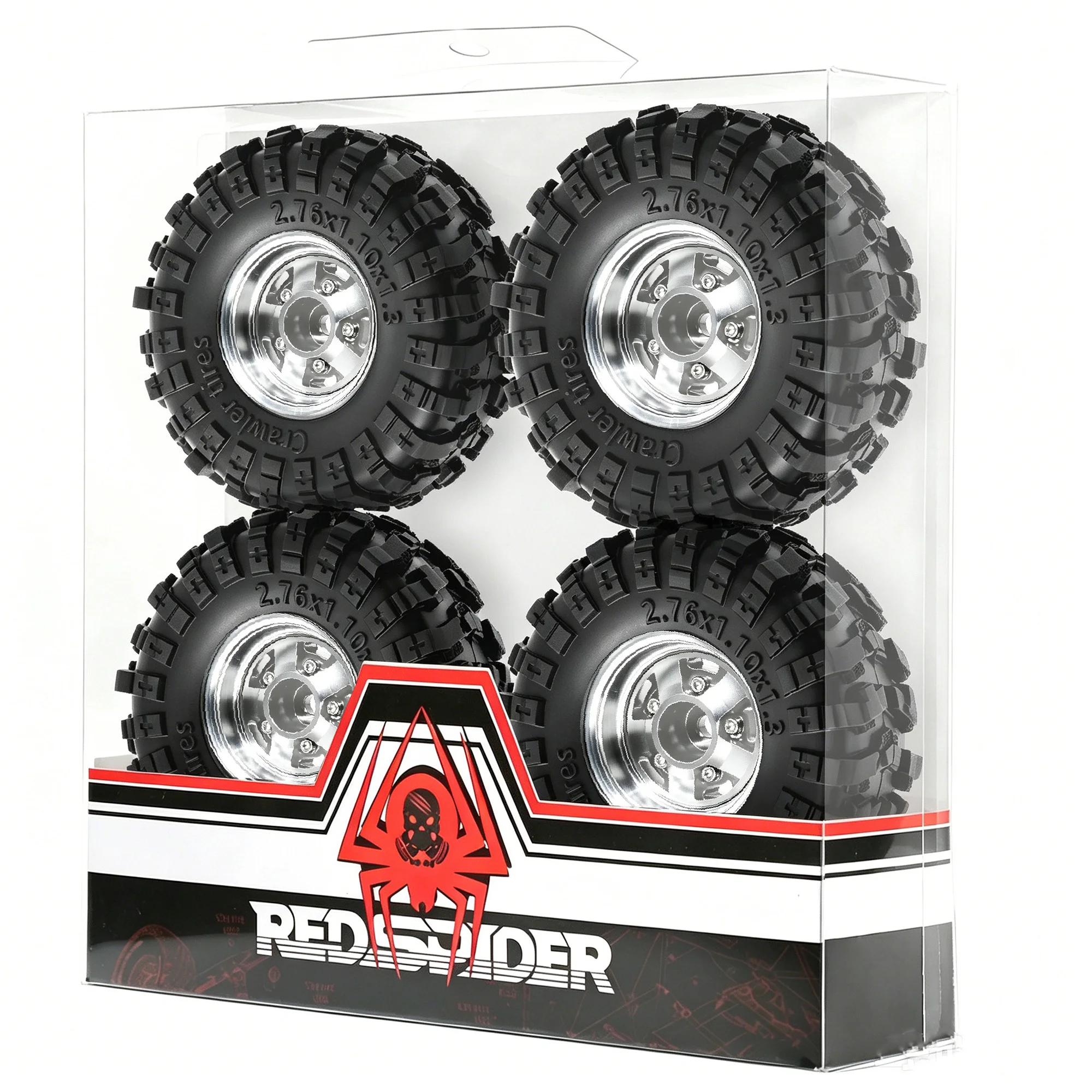 RED SPIDER 4Pcs 1.3"RC Crawler Tires Wheel Rim OD 70mm for 1/18 TRX4M SCX24 Ascent-18 Axial SCX24 AX24 RC Crawler Upgrade Parts
RED SPIDER 4Pcs 1.3"RC Crawler Tires Wheel Rim OD 70mm for 1/18 TRX4M SCX24 Ascent-18 Axial SCX24 AX24 RC Crawler Upgrade Parts