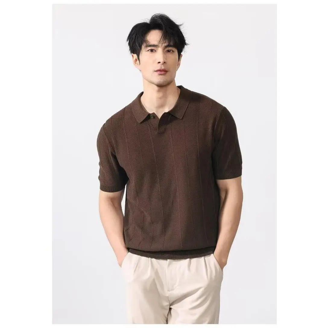 American Retro Knitted Short Sleeve Shirt Men's Summer New Business Casual Turn-down Collar T-shirt Fashionable Polyeste...
American Retro Knitted Short Sleeve Shirt Men's Summer New Business Casual Turn-down Collar T-shirt Fashionable Polyeste...