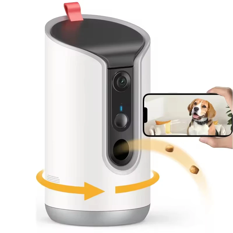 5G Pet Camera with App Control Wifi Remote Bark Alert 360 Automatic Tracking Pet Treat Dispenser for Cats and Dogs
5G Pet Camera with App Control Wifi Remote Bark Alert 360 Automatic Tracking Pet Treat Dispenser for Cats and Dogs