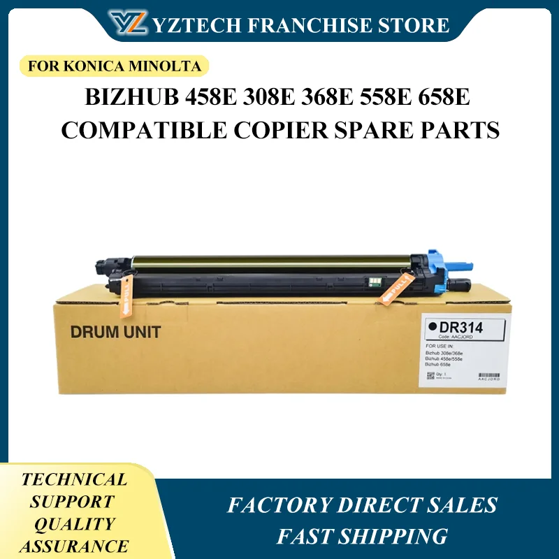 1pcs Drum Unit DR314 For Konica Minolta Bizhub 458e 308e 368e 558e 658e Compatible Copier Spare Parts
1pcs Drum Unit DR314 For Konica Minolta Bizhub 458e 308e 368e 558e 658e Compatible Copier Spare Parts