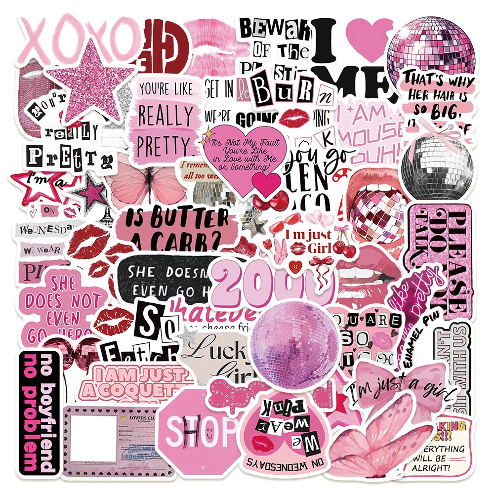 10/30/50pcs Pink Downtown Y2K Girls Aesthetic Stickers Waterproof DIY Stationery Phone Luggage Car Cute Cartoon Graffiti Sticker
10/30/50pcs Pink Downtown Y2K Girls Aesthetic Stickers Waterproof DIY Stationery Phone Luggage Car Cute Cartoon Graffiti Sticker