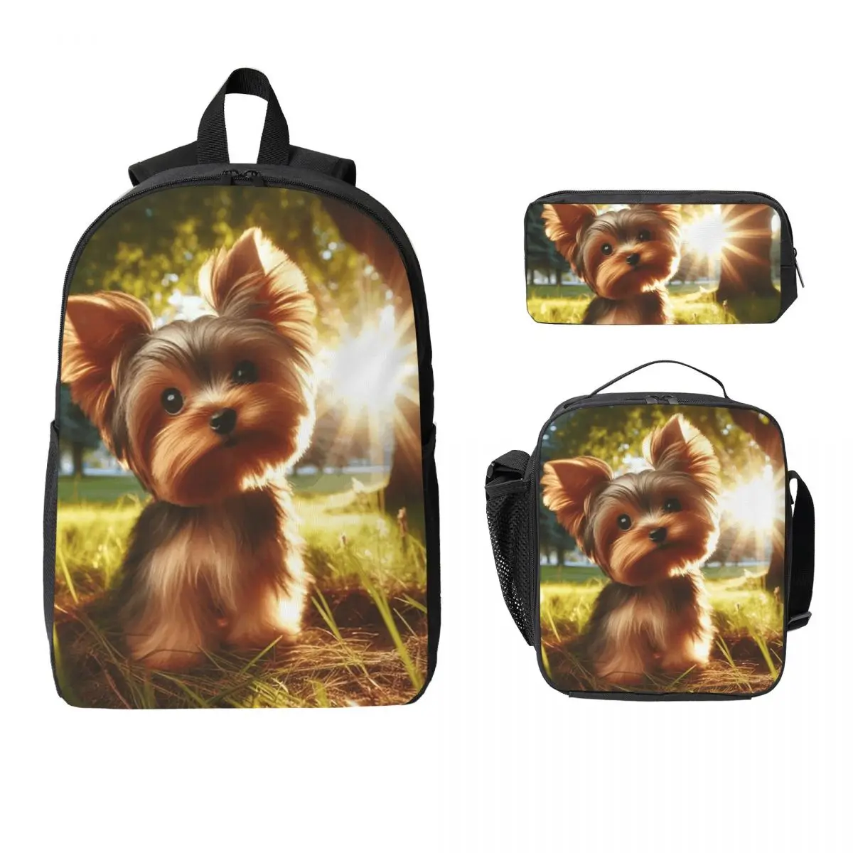 Yorkshire Terrier Dog Yorkie Lover Backpack Student BookBag School Bag Laptop Shoulder Bags 3ps Insulated Lunch Bag Pencil Case
Yorkshire Terrier Dog Yorkie Lover Backpack Student BookBag School Bag Laptop Shoulder Bags 3ps Insulated Lunch Bag Pencil Case