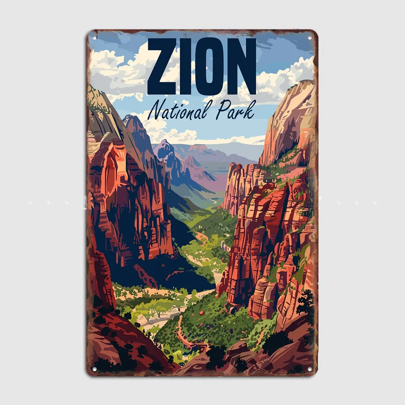 Zion National Park Scenery Travel Poster Metal Sign Bar Custom Bedroom Indoor Home Wall Decor Posters Room Decoration
Zion National Park Scenery Travel Poster Metal Sign Bar Custom Bedroom Indoor Home Wall Decor Posters Room Decoration