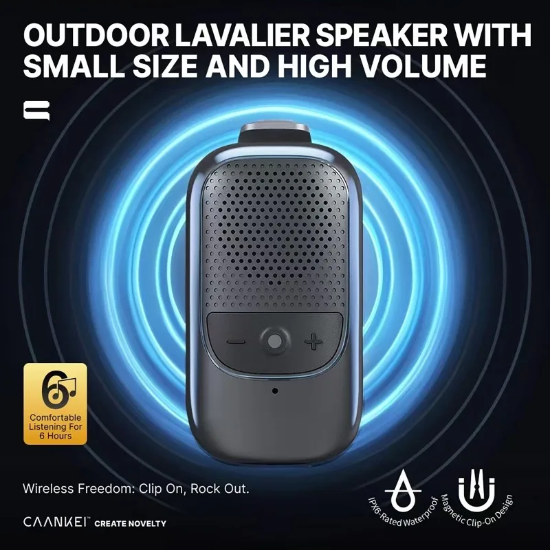 Portable Bluetooth Speaker Wearable Clip-On IPX5 Waterproof Sports Speakers Mini Sound Box For Music/Call Microphone Speaker
Portable Bluetooth Speaker Wearable Clip-On IPX5 Waterproof Sports Speakers Mini Sound Box For Music/Call Microphone Speaker