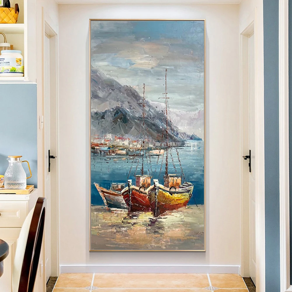 Mintura, большой размер, ручная роспись лодочного пейзажа, картина маслом на холсте, современный, домашний декор, абстрактная картина, настенное искусство, для гостиной
Mintura, большой размер, ручная роспись лодочного пейзажа, картина маслом на холсте, современный, домашний декор, абстрактная картина, настенное искусство, для гостиной