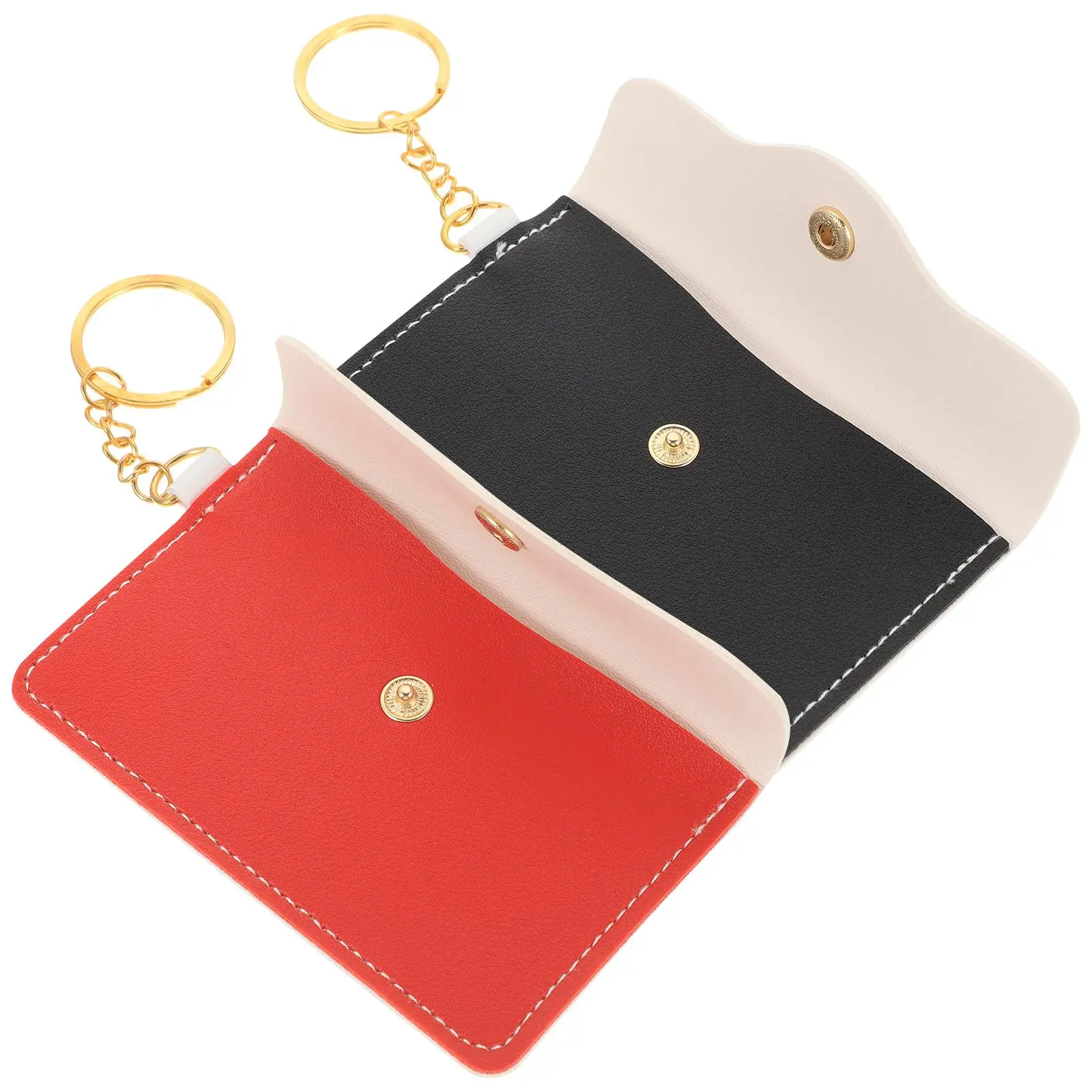 2Pcs Mini Coin Purse Keychain Card Holder PU Wallet Pill Box Black Red Travel Storage Outdoor Business
2Pcs Mini Coin Purse Keychain Card Holder PU Wallet Pill Box Black Red Travel Storage Outdoor Business