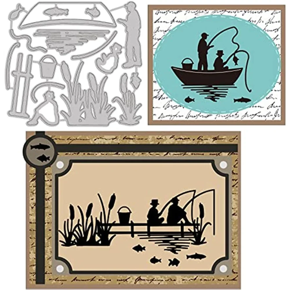Fishing Metal Cutting Dies Die Cuts for DIY Scrapbooking Festival Birthday Wedding Cards Making Album Envelope Decoration
Fishing Metal Cutting Dies Die Cuts for DIY Scrapbooking Festival Birthday Wedding Cards Making Album Envelope Decoration