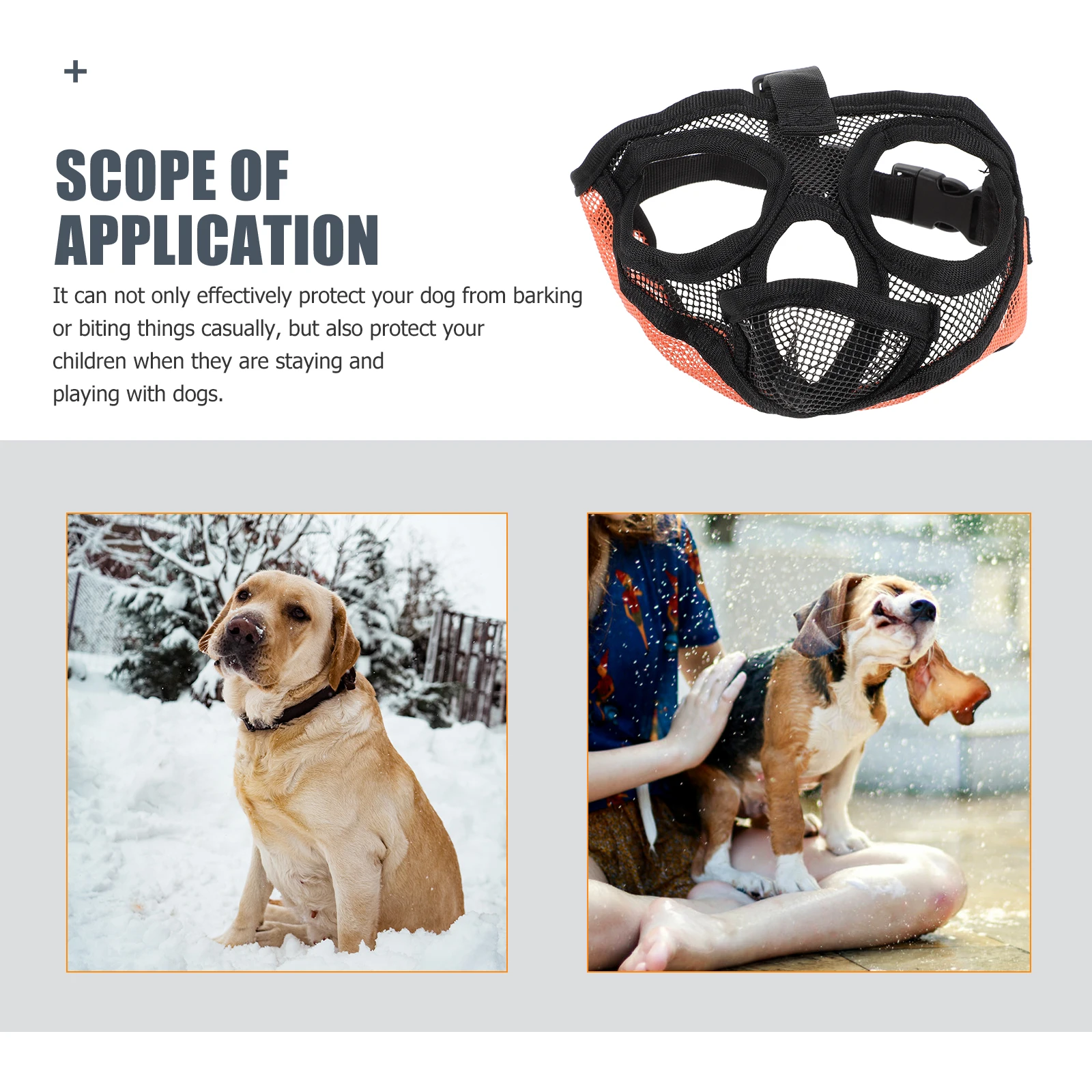 PVC Dog Muzzle Anti Bark Breathable Mesh Pet Mask for Short Snout Medium Dogs Outdoor Easy Clean On Off Prevent Biting Chewing
PVC Dog Muzzle Anti Bark Breathable Mesh Pet Mask for Short Snout Medium Dogs Outdoor Easy Clean On Off Prevent Biting Chewing