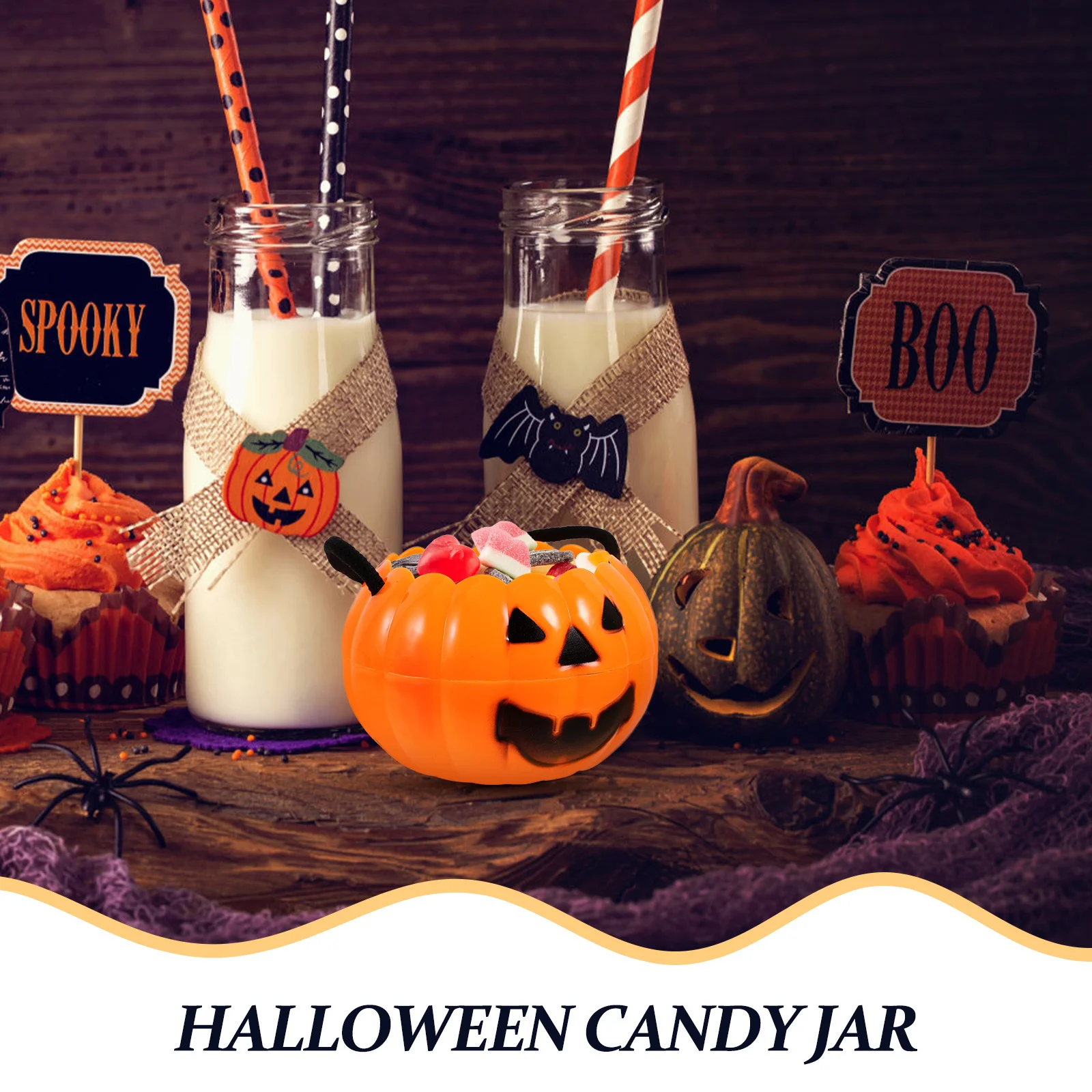 4Pcs Pumpkin Design Candy Buckets Plastic Halloween Treat Storage Portable Snack Buckets Holder
4Pcs Pumpkin Design Candy Buckets Plastic Halloween Treat Storage Portable Snack Buckets Holder