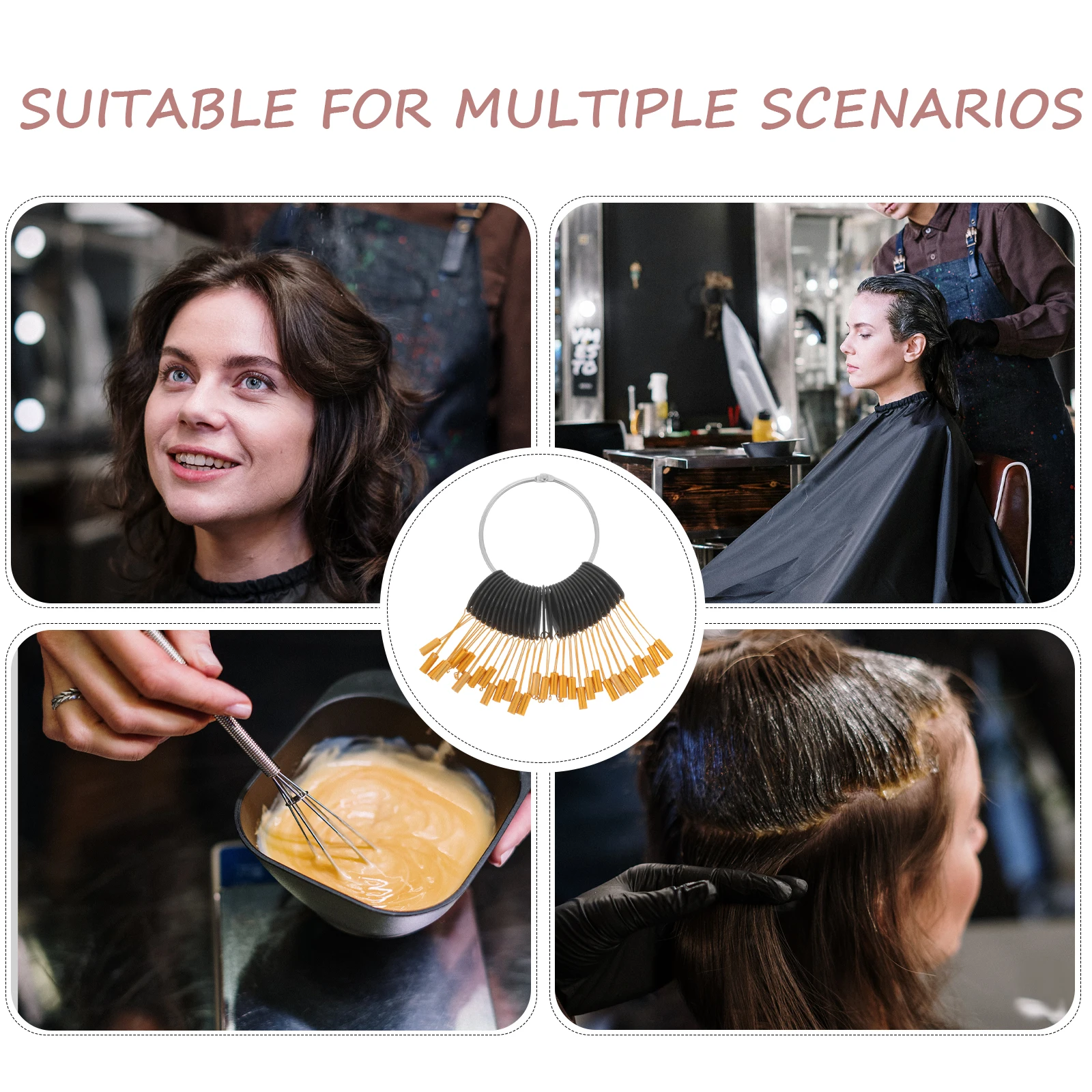 1 set Color Sample Swatching Buckle Zinc Alloy Holder For Salon Testing Samples Human Hair Hair Color Sample Ring Colors
1 set Color Sample Swatching Buckle Zinc Alloy Holder For Salon Testing Samples Human Hair Hair Color Sample Ring Colors