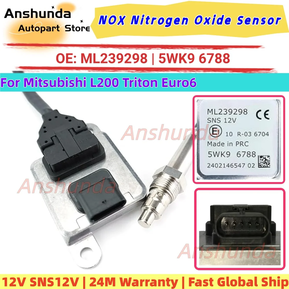 OE Replacement NOX Sensor ML239298 5WK96788 12V For Mitsubishi Triton L200 Euro6 Pickup Truck
OE Replacement NOX Sensor ML239298 5WK96788 12V For Mitsubishi Triton L200 Euro6 Pickup Truck