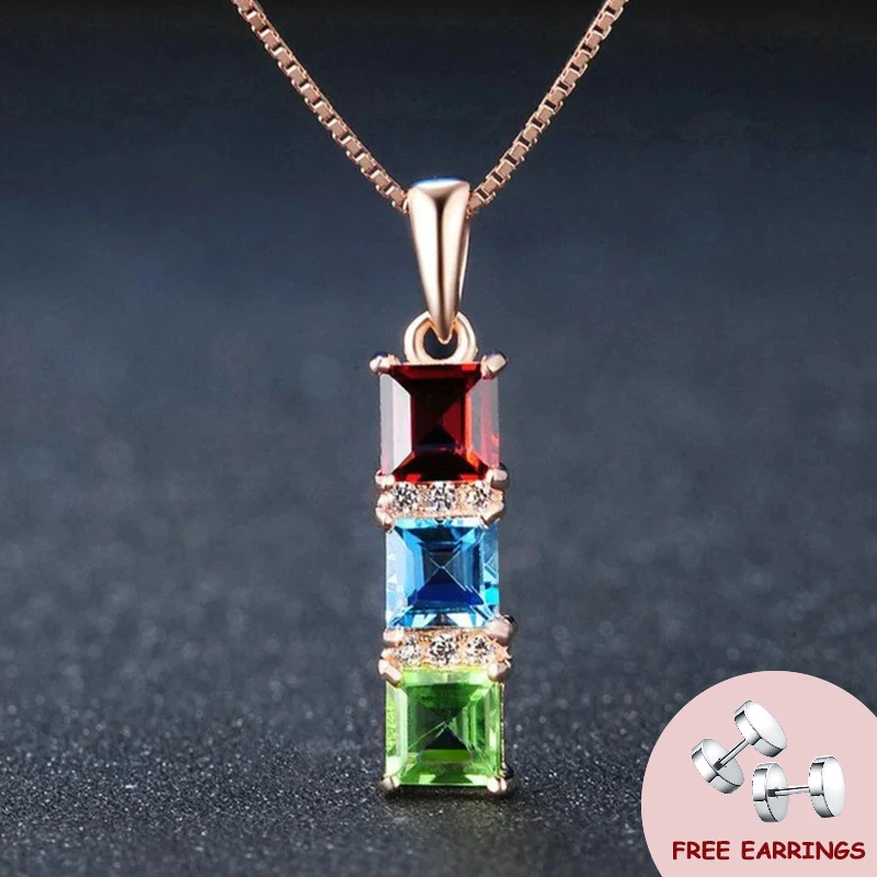 Fashion Colorful Zircon Pendant Necklace 925 Silver Jewelry for Women Wedding Bridal Promise Party Gift Accessories Wholesale
Fashion Colorful Zircon Pendant Necklace 925 Silver Jewelry for Women Wedding Bridal Promise Party Gift Accessories Wholesale